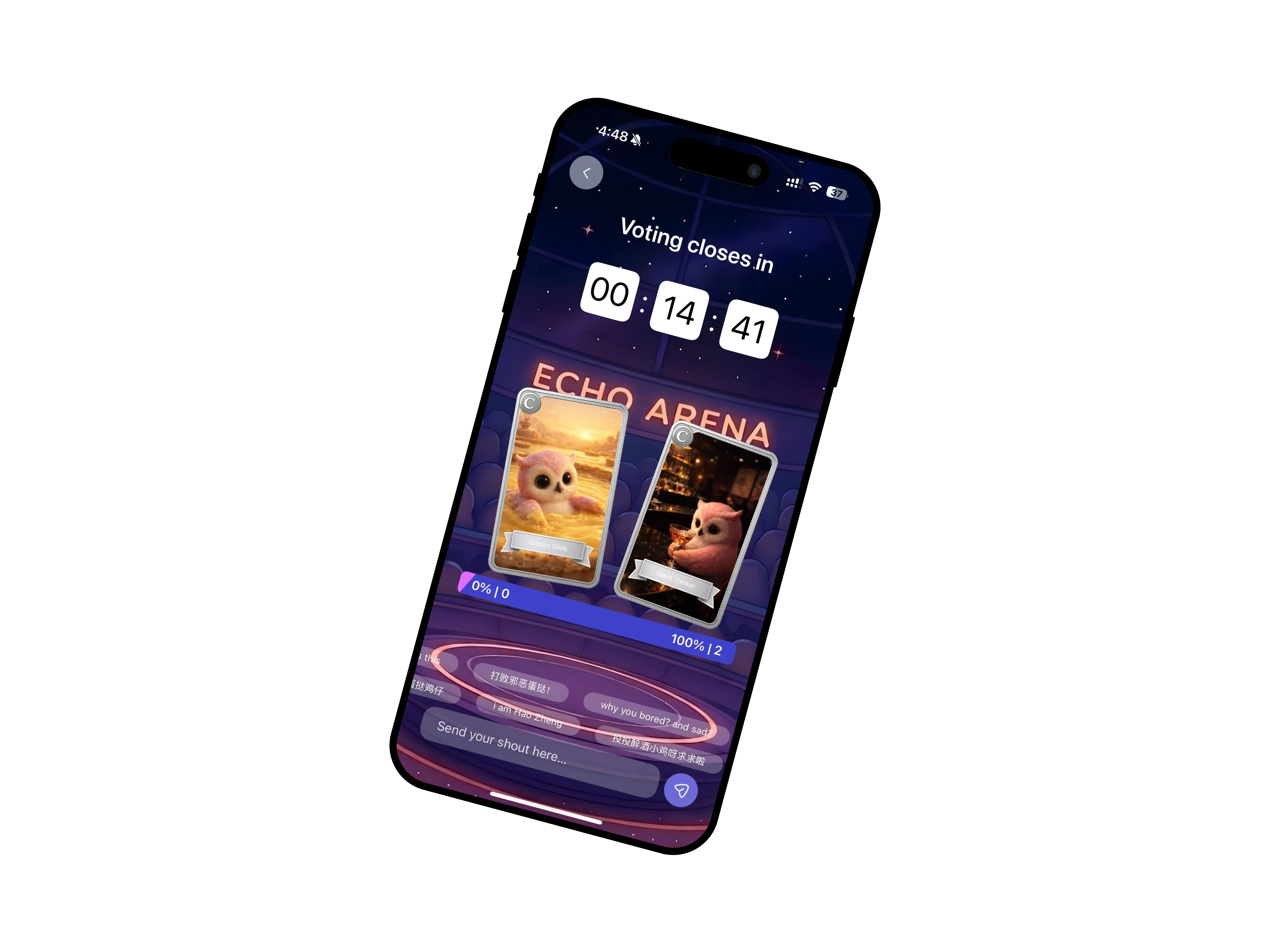 Community Feed showing multiple cards
